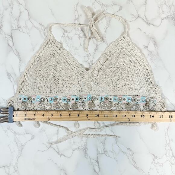 Crochet Halter Top with Coin Details - Picture 10 of 11